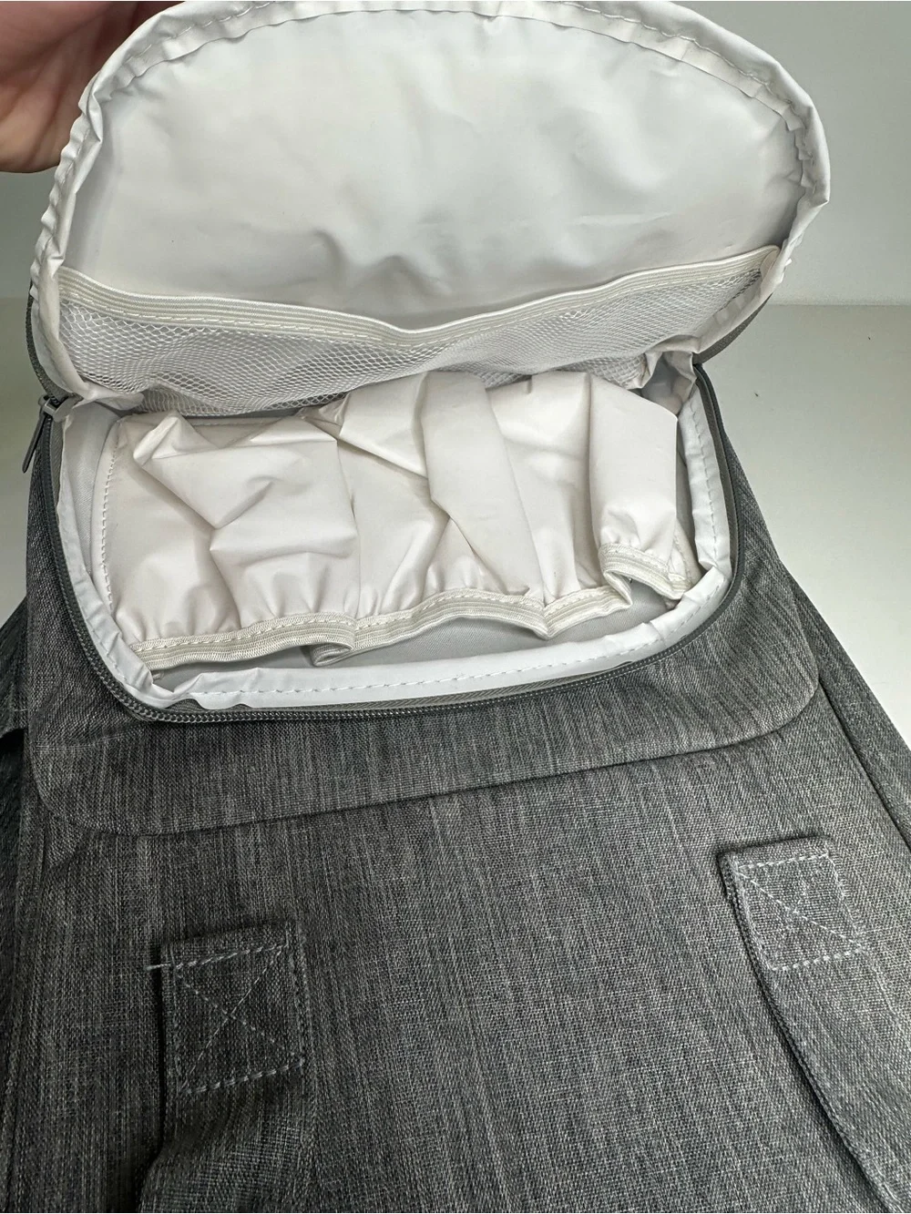 Enfamil Gray Insulated Fabric Bottle Backpack Baby Bag.